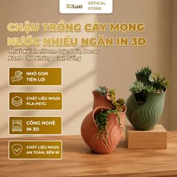Chậu Cây Nhiều Ngăn 3DLUXI, Trang Trí Bàn Làm Việc, Bàn Học, Phòng Khách, Ban Công, In Từ Nhựa PLA/PETG An Toàn 1