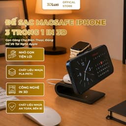 Đế Sạc 3 Trong 1 3DLUXI, Đế Sạc Điện Thoại, Đồng Hồ Thông Minh, Tai Nghe Gọn Gàng, In Từ Nhựa PLA/PETG An Toàn 1