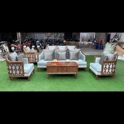 Sofa Gỗ CNC Tựa Cong,Sofa Gỗ Cao Cấp Kness Caracole CORIHOME, Phong Cách Indochine, Gỗ ASH 2