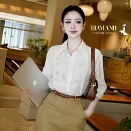 áo công sở nữ đẹp- tạo cảm giác thanh lịch, gọn gàng,thích hợp đi làm,gặp khách hàng hoặc đi cà phê. 4