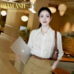 áo công sở nữ đẹp- tạo cảm giác thanh lịch, gọn gàng,thích hợp đi làm,gặp khách hàng hoặc đi cà phê. 2