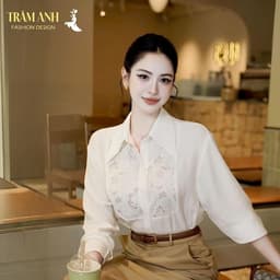 áo công sở nữ đẹp- tạo cảm giác thanh lịch, gọn gàng,thích hợp đi làm,gặp khách hàng hoặc đi cà phê. 6