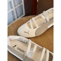 Giày Búp Bê Nữ Speedcat Ballet White AIpine Màu Trắng Kem Xám Clever Man Store 4