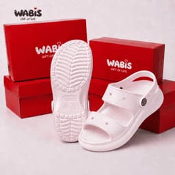 WABIS WPEV2 [Tặng Charm Ngẫu Nhiên] Dép Sục WABIS Đế cao 5CM Không Thấm Nước, Nhẹ, Êm Chân, Chống Trượt Đi Hằng Ngày 6