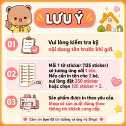 Sticker Tên Bé Chống Nước In Theo Yêu Cầu - Nhãn Dán Tên Học Sinh Dán Sách Vở, Bình Nước, Đồ Dùng Học Tập Tiệm In Hadana 3