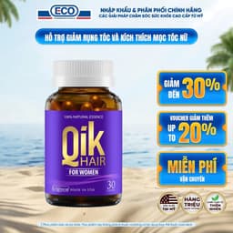 Viên Uống Qik Hair Kích Thích Mọc Tóc Cho Nữ Giúp Tóc Chắc Khỏe Chiết Xuất Từ Thiên Nhiên Chính Hãng 1
