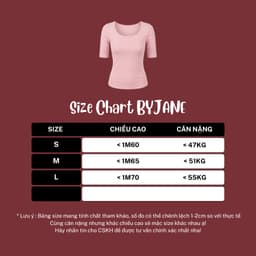 Áo Thun Nữ Cổ Vuông Tay Lỡ Phối Viền Ôm Body Chất Thun Mịn Co Giãn 4 Chiều Basic Tôn Dáng Nhiều Màu BYJANE 505-502 3
