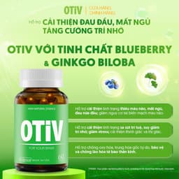 Viên Uống Bổ Não OTIV Ecogreen Giảm Đau Đầu, Mất Ngủ, Tăng Trí Nhớ & Hoạt Huyết Não 4