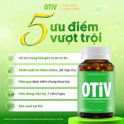 Viên Uống Bổ Não OTIV Ecogreen Giảm Đau Đầu, Mất Ngủ, Tăng Trí Nhớ & Hoạt Huyết Não 3