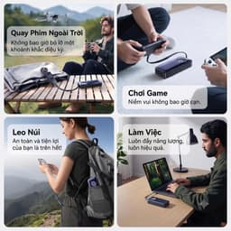 Pin Dự Phòng Baseus EnerCore CR11 67w 20.000 mah Tích Hợp Cáp Sạc Dây Rút Gọn Sạc Nhanh - Hàng Chính Hãng 3