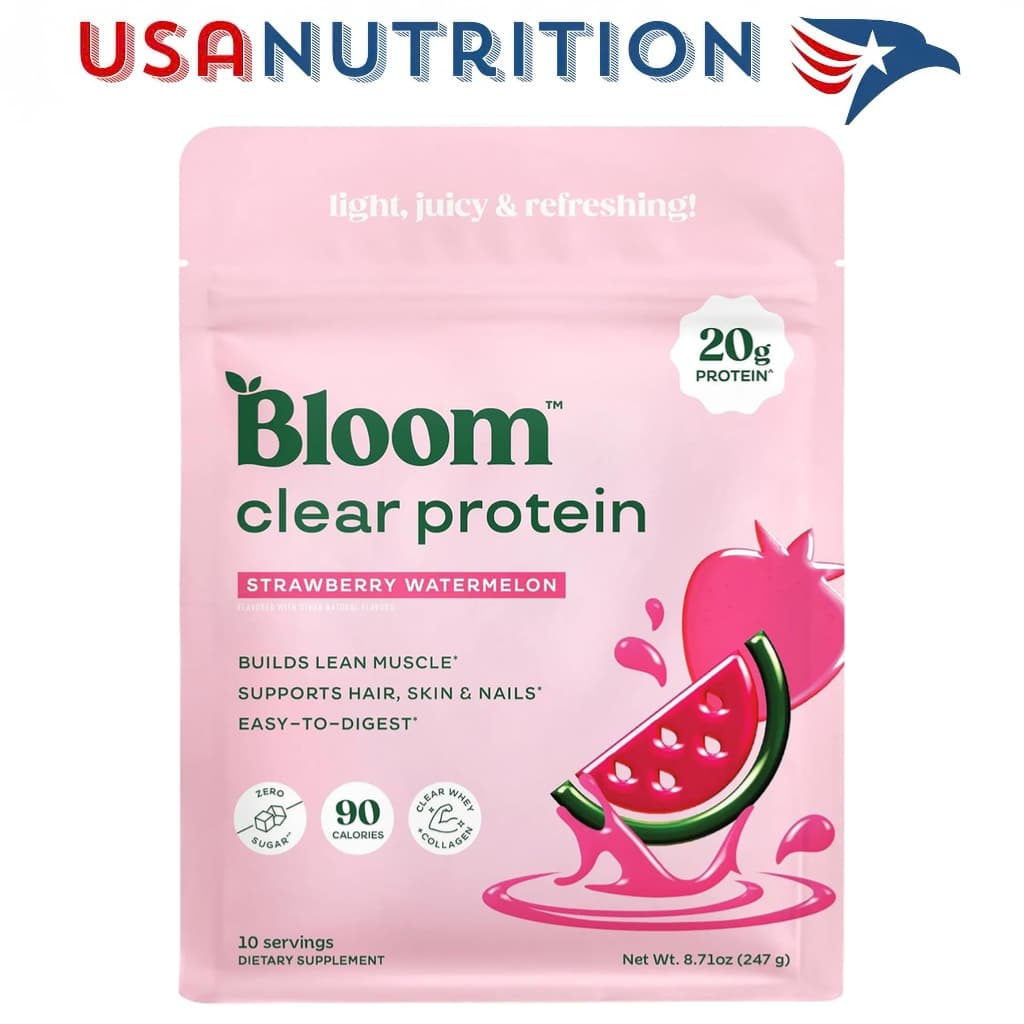 Clear Protein Whey Protein Isolate + Collagen Peptides : Bloom bổ sung đạm trái cây