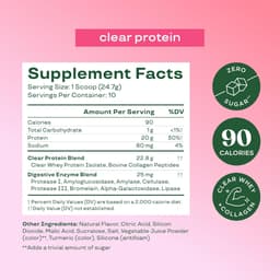 Clear Protein Whey Protein Isolate + Collagen Peptides : Bloom bổ sung đạm trái cây 2