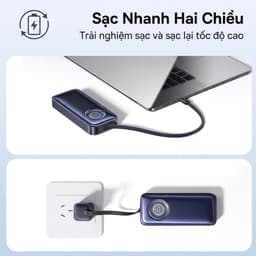 Pin Dự Phòng Baseus EnerCore CR11 67w 20.000 mah Tích Hợp Cáp Sạc Dây Rút Gọn Sạc Nhanh - Hàng Chính Hãng 6