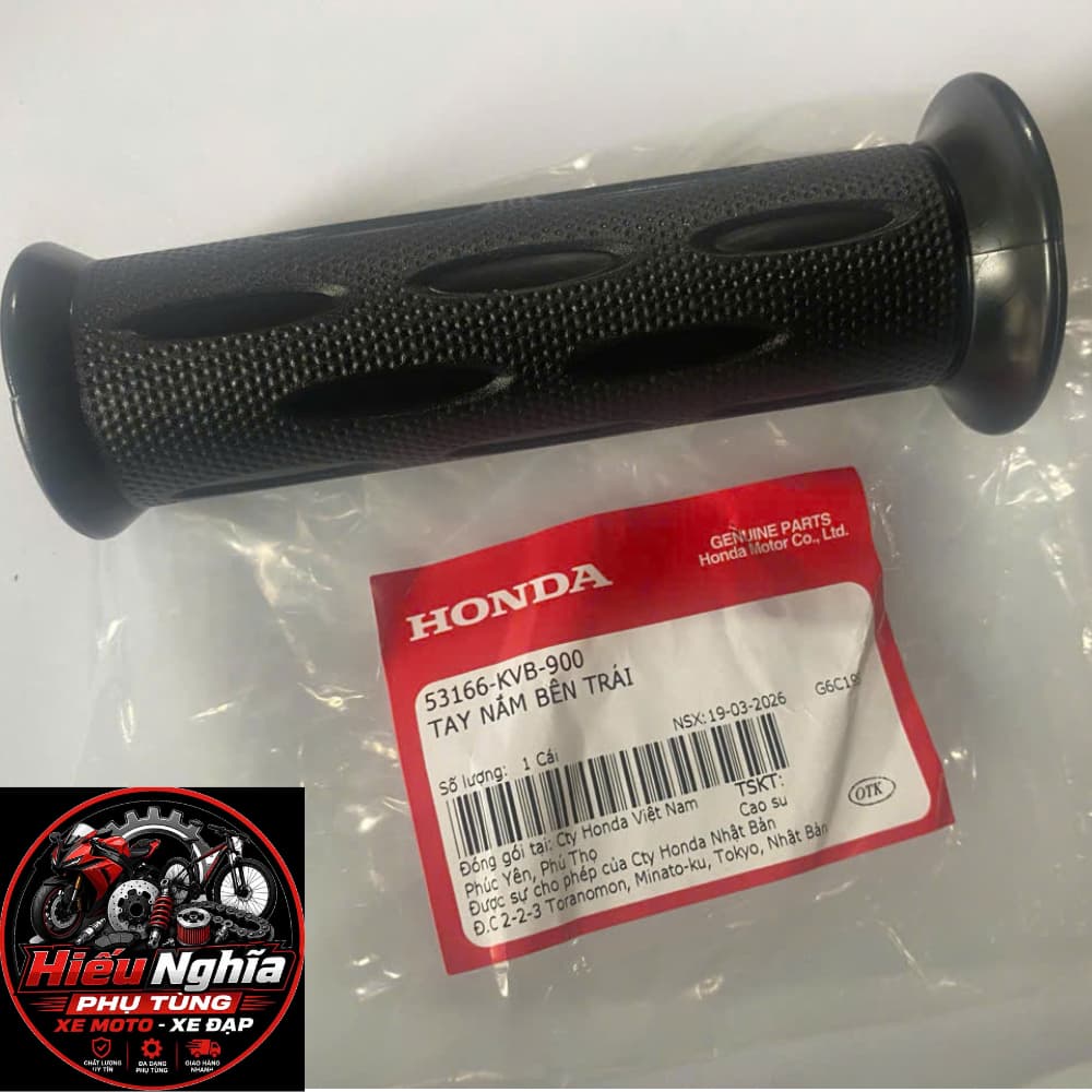 Bao Tay / Tay Nắm Trái Honda Chính Hãng (53166-KVB-900) - Xe Air Blade 110, Click 110