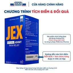 [Hộp 60v] Viên Uống Giảm Đau Xương Khớp JEX Ecogreen Tái Tạo Sụn Khớp 7