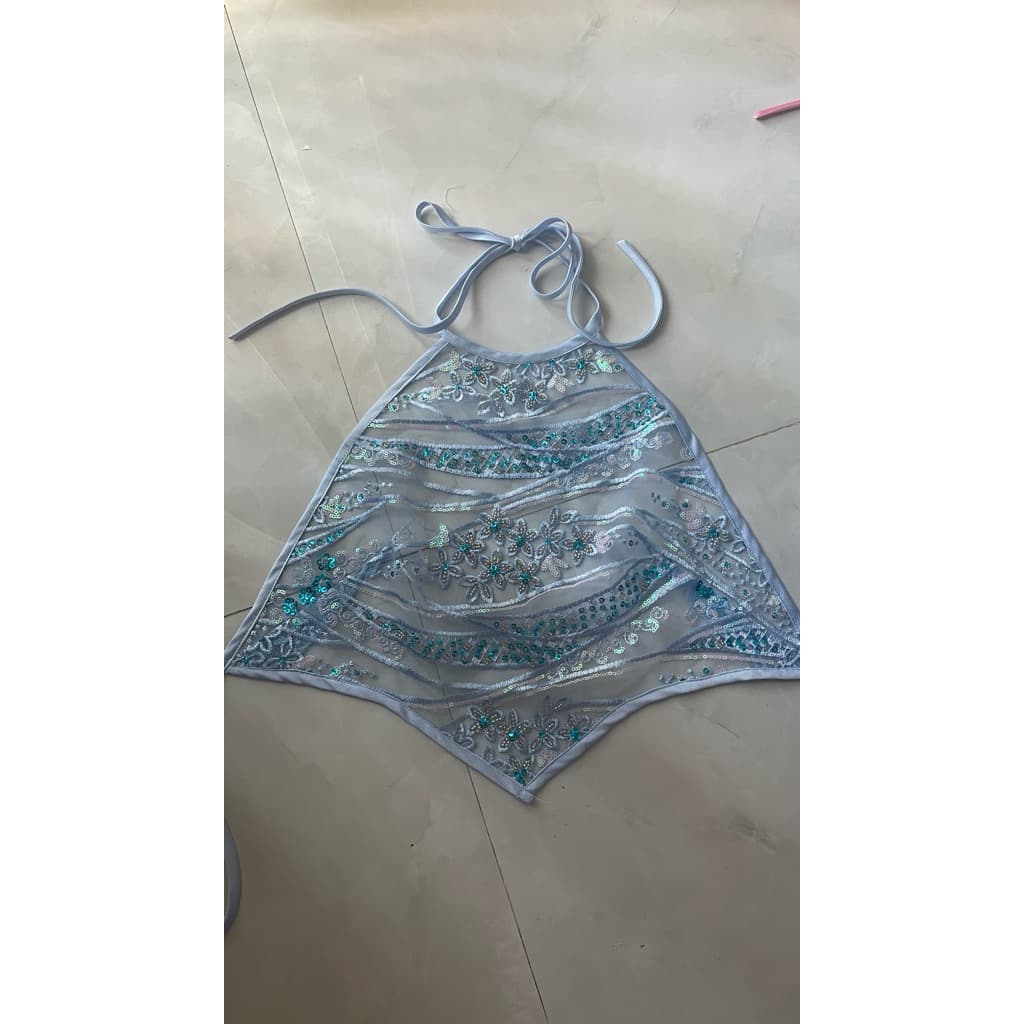 Yếm đính đá xuyên thấu 01