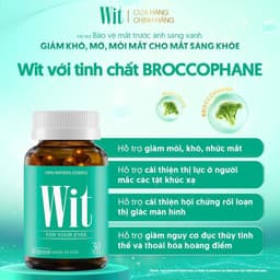 [Hộp 30v] Viên Uống Bổ Mắt WIT Ecogreen Giảm Mỏi Mắt, Tăng Cường Thị Lực Mắt Cho Bé Và Người Lớn 6