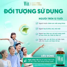 [Hộp 30v] Viên Uống Bổ Mắt WIT Ecogreen Giảm Mỏi Mắt, Tăng Cường Thị Lực Mắt Cho Bé Và Người Lớn 4