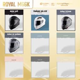 [FULLFACE NEW 2026] Mũ Bảo Hiểm Fullface Royal M66 2 Kính Chính Hãng Nhựa ABS Cao Cấp Fullface Phượt 2