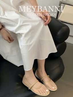 Giày Búp Bê  MEYBANNI Mũi Tròn Lưới Mỏng Thông Thoáng Phối Quai Ngang Khóa Cài Siêu Xinh-C550 11