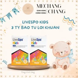 [T6/2028] Hộp 10 ống Men Vi Sinh tiêu hoá LiveSpo Kids Cho Trẻ, Hỗ Trợ 3 Tỷ Bào Tử Lợi Khuẩn, Duy Trì Đường Ruột Khoẻ LS 5