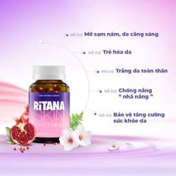 Chai 60v – Viên Uống Trắng Da Ritana Ecogreen Glutathione, Mờ Nám, Chống Nắng 7