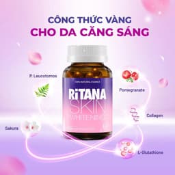 Chai 60v – Viên Uống Trắng Da Ritana Ecogreen Glutathione, Mờ Nám, Chống Nắng 3