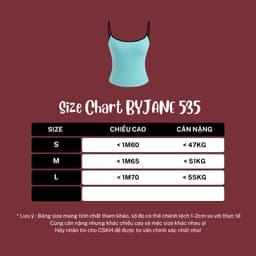[ MÀU MỚI ] Áo Hai Dây Nữ Ôm Body Phối Viền Màu Chất Thun Mịn Co Giãn 4 Chiều Mềm Mịn Tôn Dáng Basic BYJANE - 535 3