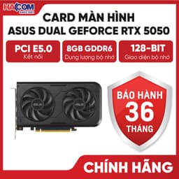Card Màn Hình VGA ASUS Dual RTX 5050 8GB GDDR6 OC Edition (DUAL-RTX5050-O8G) - BH 36 Tháng HACOM PC 1