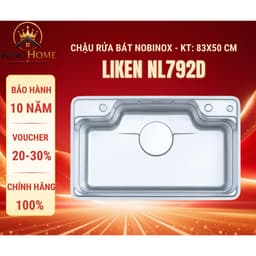 CHẬU RỬA BÁT 1 HỐ NOBINOX LIKEN NL792D CHÍNH HÃNG | KT 83X50CM 1