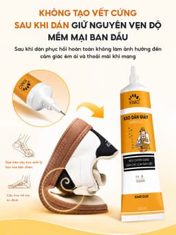 Keo dán giày thể thao siêu dính dùng nhiệt trong suốt không tổn thương da XIMO KDG06 9