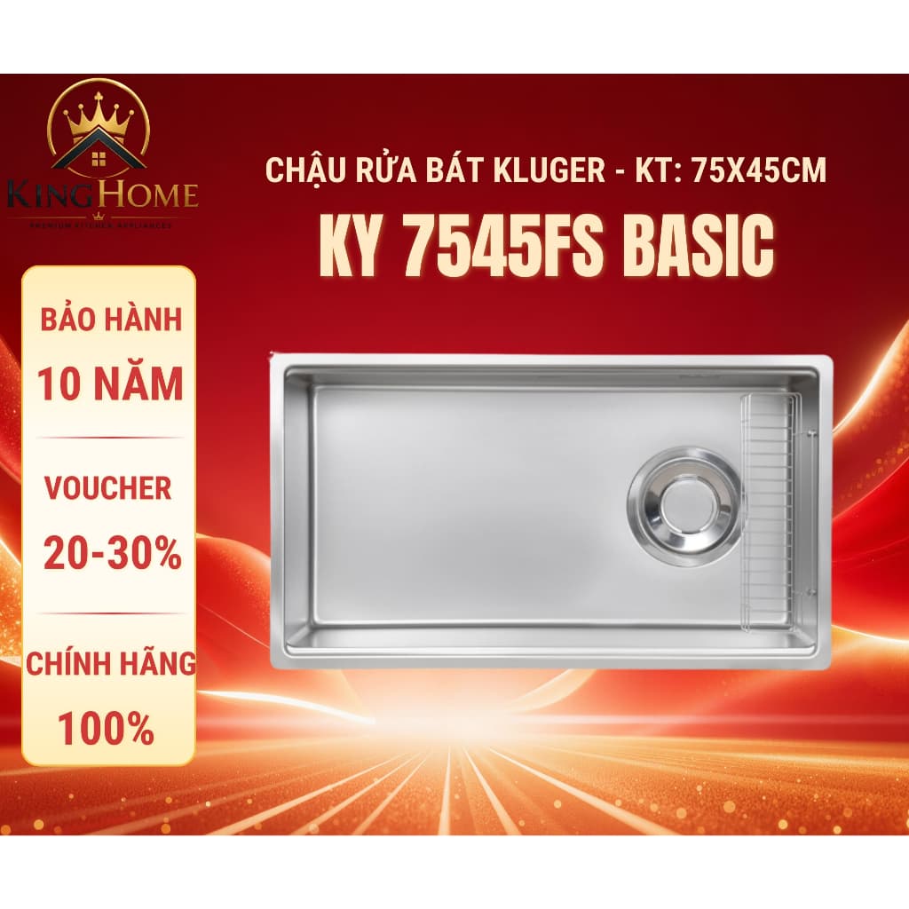 Chậu rửa bát Kluger KY7545FS – S75 | Hàng chính hãng Hàng chính hãng