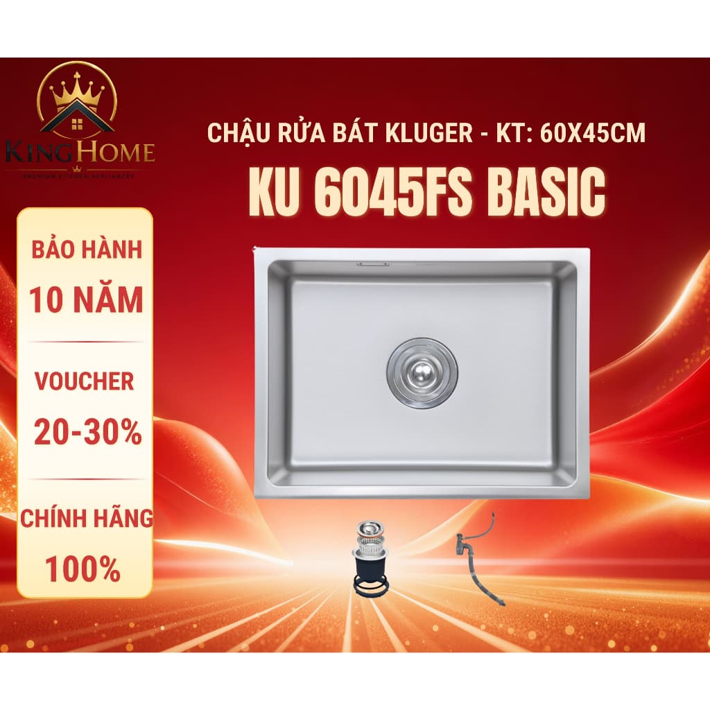 Chậu rửa bát Kluger KU6045FS Basic | Hàng chính hãng Hàng chính hãng