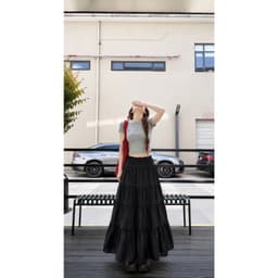 [Có Bigsize 45-85kg] Chân Váy Maxi Nữ Limo Dáng Dài Suông Xòe 2 Lớp Mềm Mại Mặc Đi Chơi MS321 3