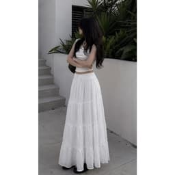 [Có Bigsize 45-85kg] Chân Váy Maxi Nữ Limo Dáng Dài Suông Xòe 2 Lớp Mềm Mại Mặc Đi Chơi MS321 2