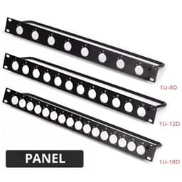 Thanh Panel Chia Jack 8 Lỗ và 12 Lỗ, 16 Lỗ gắn jack loa, lắp tủ máy âm thanh. Hàng China 1