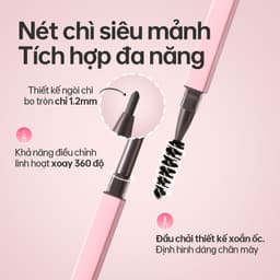 Chì Kẻ Lông Mày Sắc Nét Za Hai Đầu Lâu Trôi Detail-Stroking Precision Eyebrow Liner 0.1g 3