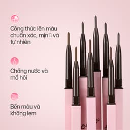 Chì Kẻ Lông Mày Sắc Nét Za Hai Đầu Lâu Trôi Detail-Stroking Precision Eyebrow Liner 0.1g 4