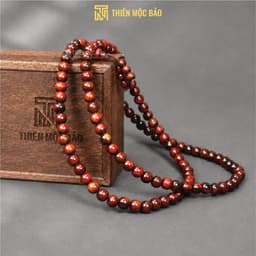 Vòng Gỗ Trắc Đỏ Đen 108 Hạt 6/8mm, Đanh Nặng, Sắc Đỏ Đen Tùy Phôi, Tràng Niệm Phật | Vua Vòng Gỗ 2