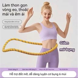 Vòng Lắc Eo 2,5Kg - 3Kg Tháo Lắp Được – Vòng Lắc Giảm Mỡ Bụng, Tập Thể Dục Tại Nhà, Chất Liệu Cao Cấp 1