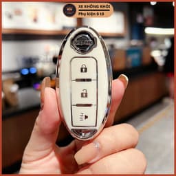 Ốp Chìa Khóa Xe Nissan Smartkey 3 Nút TPU Dành Cho Navara, Almera, Kicks, X-Trail, Terra,... KeyChill 1