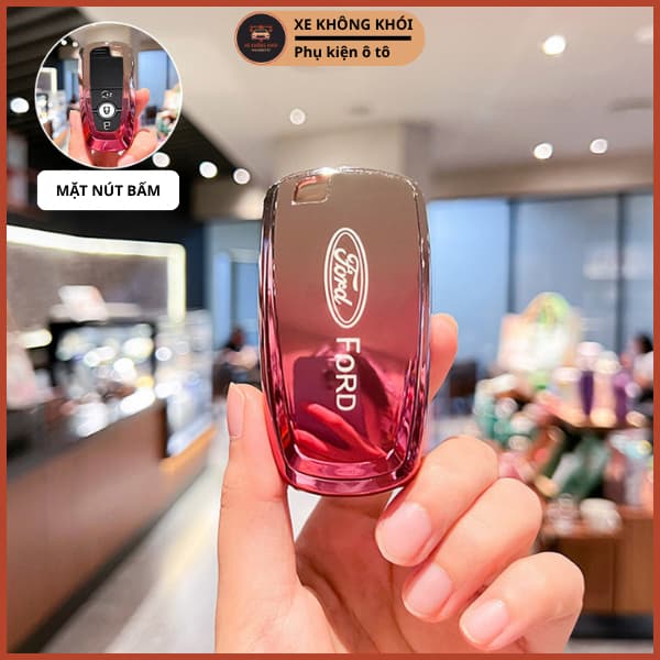 Ốp Chìa Khóa Xe Ford Smartkey Màu Ombre TPU Dành Cho Ranger Wildtrak, Ranger, Everest Chống Trầy Xước KeyChill