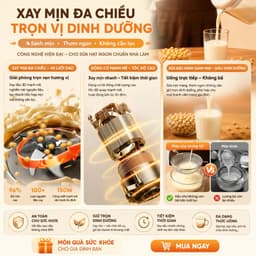 Máy Làm Sữa Hạt Đa Năng OSTMAPS bản Tiếng Việt 8