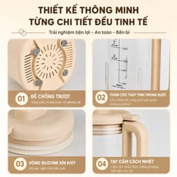 Máy Làm Sữa Hạt Đa Năng OSTMAPS bản Tiếng Việt 6