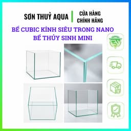 Bể Cubic Kính Siêu Trong | Bể Thủy Sinh Mini | Hồ Cá Betta | Bể Tép Cảnh | Terrarium 3