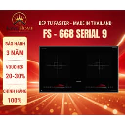 Bếp từ đôi Faster 668 Serial 9 | Bếp từ nhập khẩu Thái Lan | Bếp từ Inverter | Bảo hành 3 năm 1