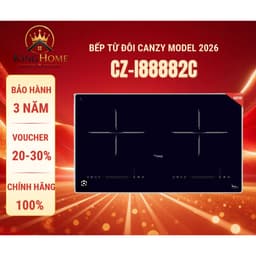 Bếp từ đôi Canzy I88882C | Model mới nhất 2026 | Sôi liu riu | Hàng chính hãng 1