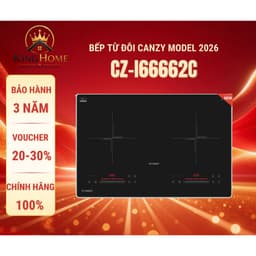 Bếp từ đôi CANZY I66662C | Model 2026 |  Biến tần inverter sôi liu riu | Hàng chính hãng 1