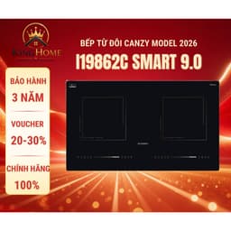 Bếp từ đôi model mới nhất 2026 | Bếp từ CANZY I19862C SMART SR 9.0 | Bếp từ Inverter | Quạt siêu êm 1