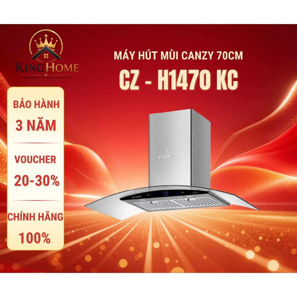 Hút mùi Canzy CZ H1470KC |70CM | H1490KC-90CM máy hút khói nhà bếp